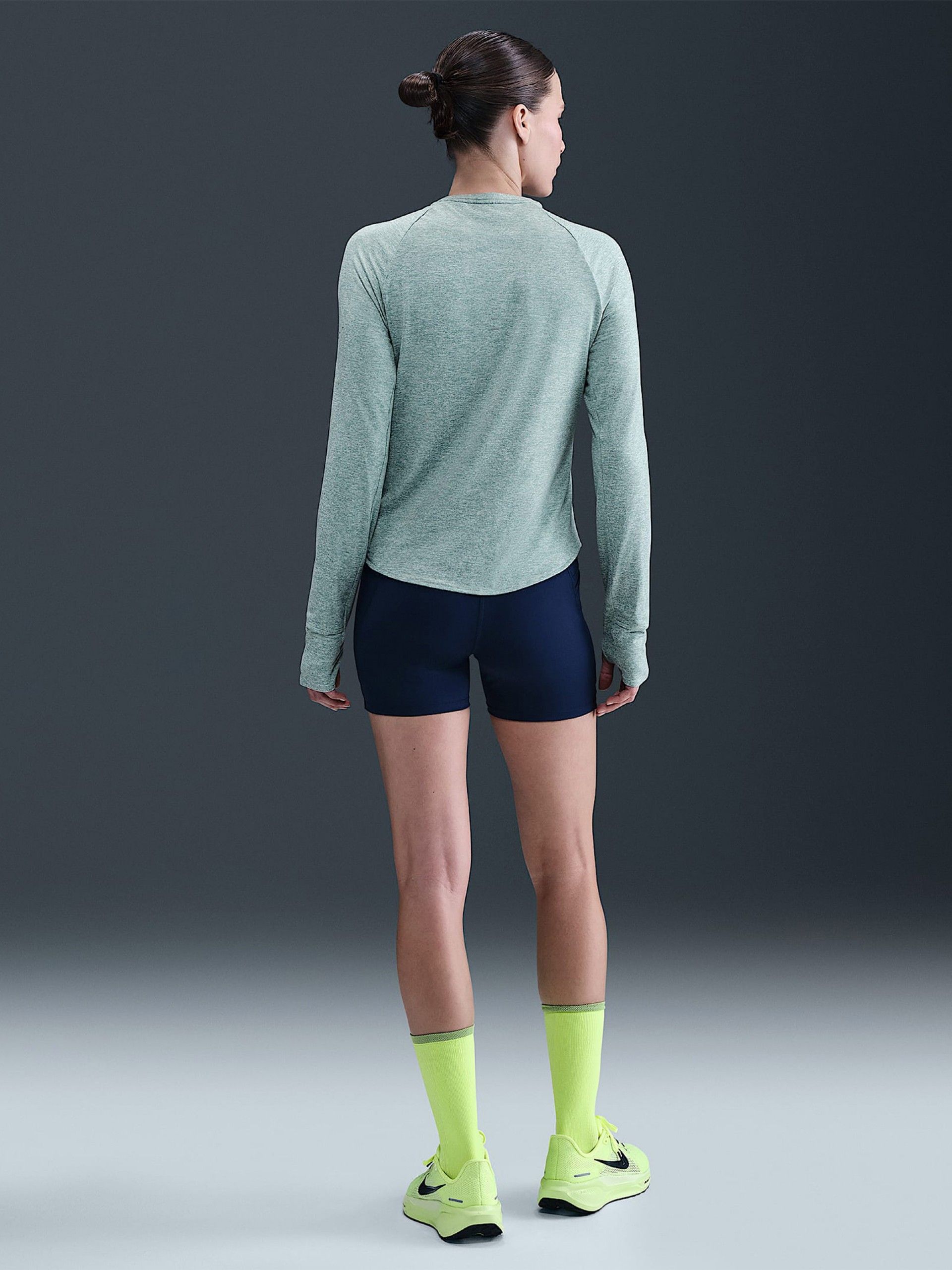 Nike Swift Dri-FIT UV Green Running Sweatshirt For Women