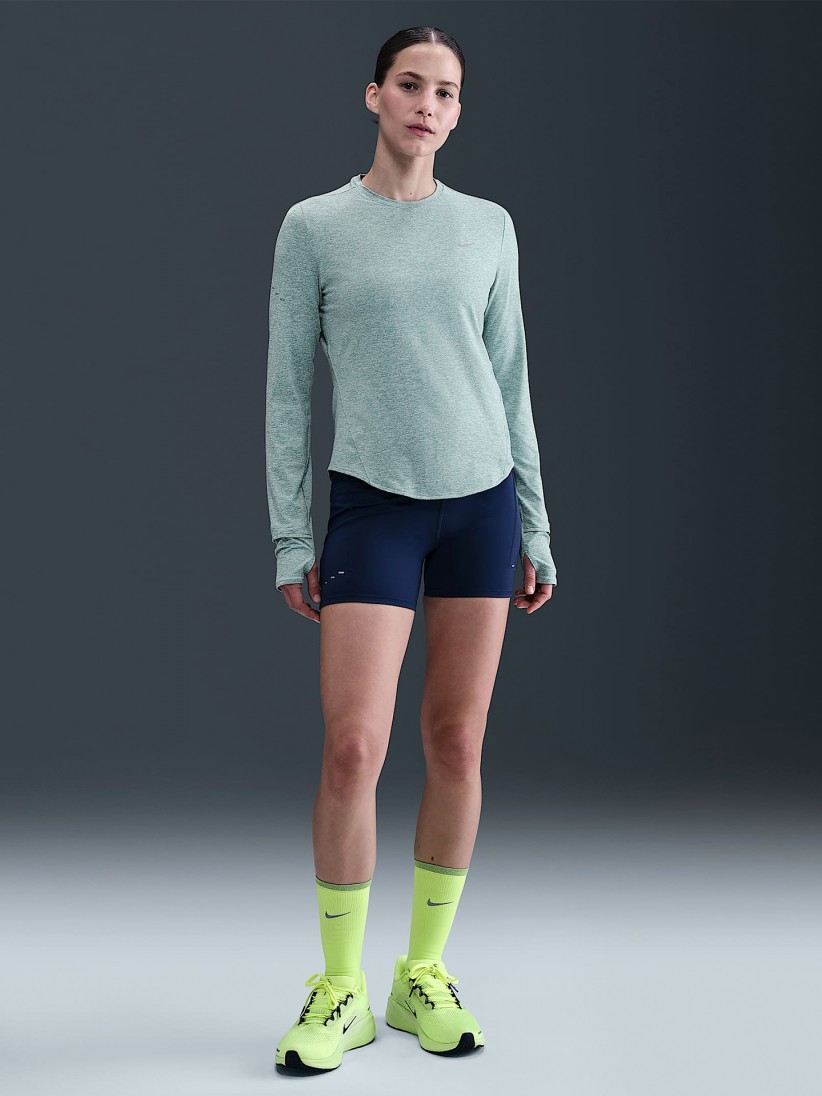 Camisola de Running Nike Swift Dri-FIT UV Verde Para Mulher