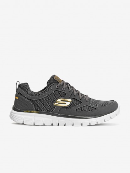 Sapatilhas Skechers Burns - Agoura Cinzentas e Douradas