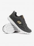 Sapatilhas Skechers Burns - Agoura Cinzentas e Douradas