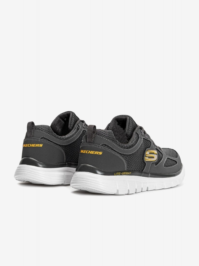 Sapatilhas Skechers Burns - Agoura Cinzentas e Douradas