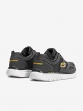 Sapatilhas Skechers Burns - Agoura Cinzentas e Douradas
