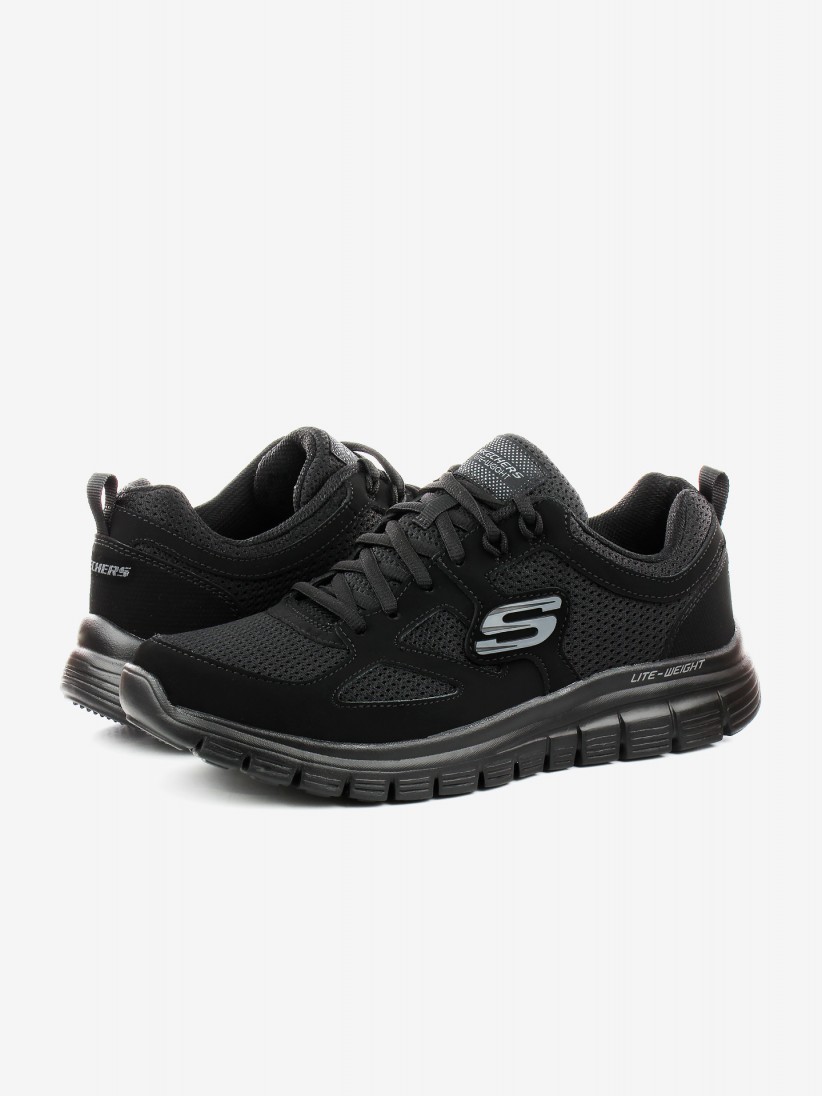 Sapatilhas Skechers Burns - Agoura Pretas e Cinzentas