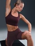 Nike Zenvy Medium Support Burgundy Sports Bra For Women