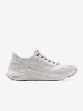 Sapatilhas Skechers Slip-ins Contour Foam Brancas e Douradas