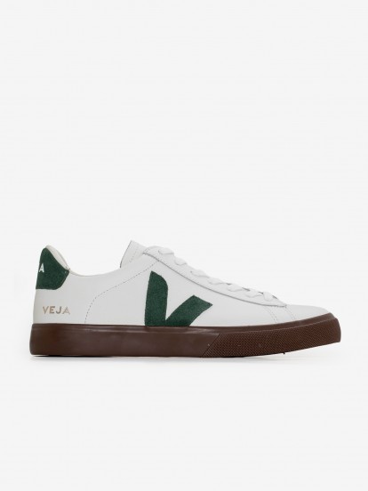 Sapatilhas VEJA Campo Chromefree Leather Brancas e Verdes