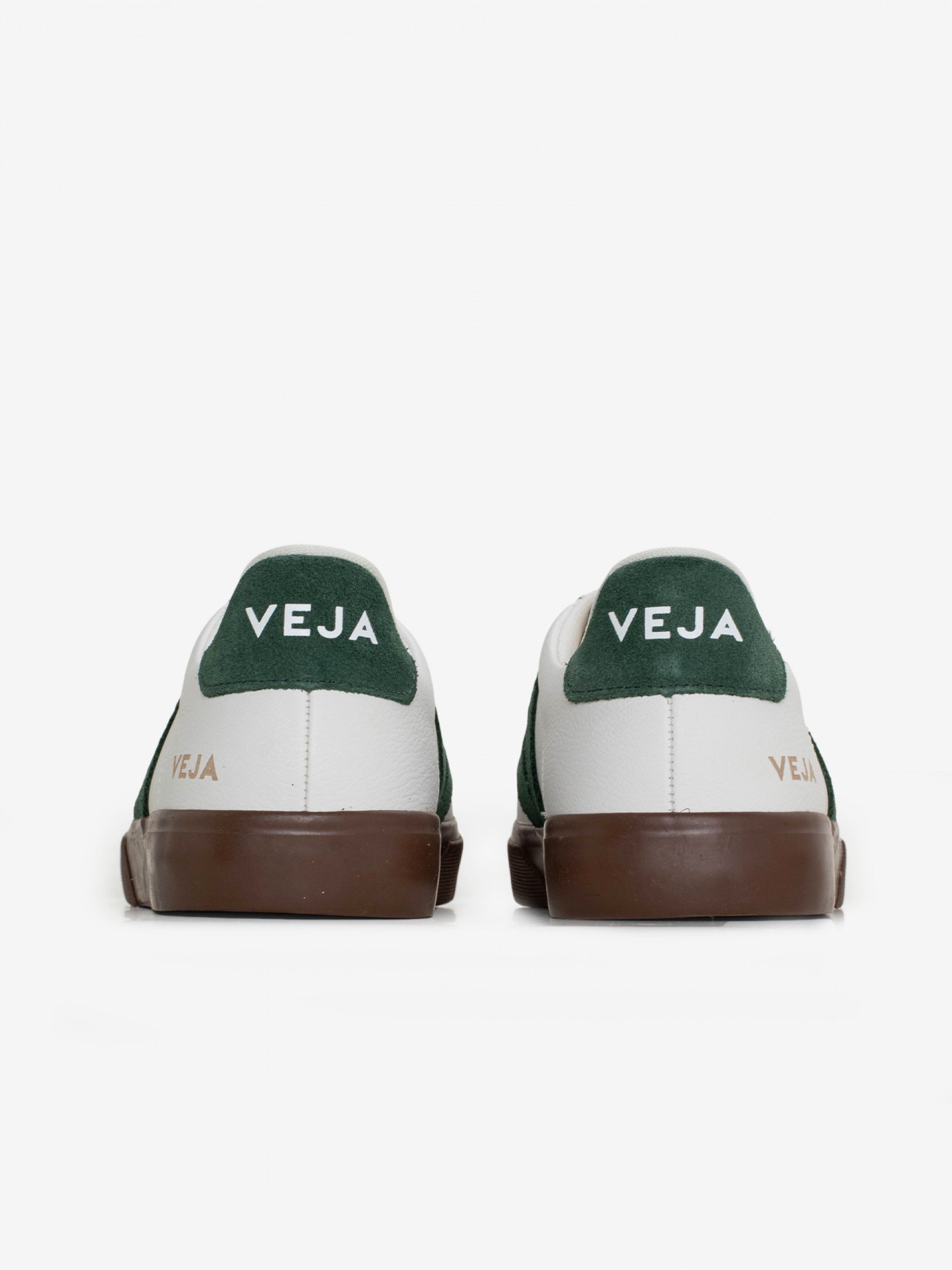 Zapatillas VEJA Campo Chromefree Leather Blancas y Verdes