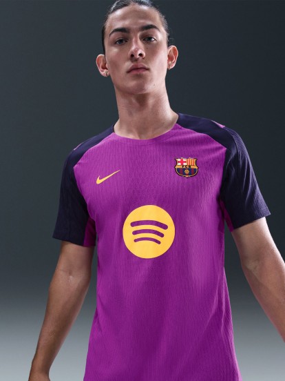Camisola Nike F. C. Barcelona Strike Elite Dri-FIT ADV EP25/26 Roxa Para Homem