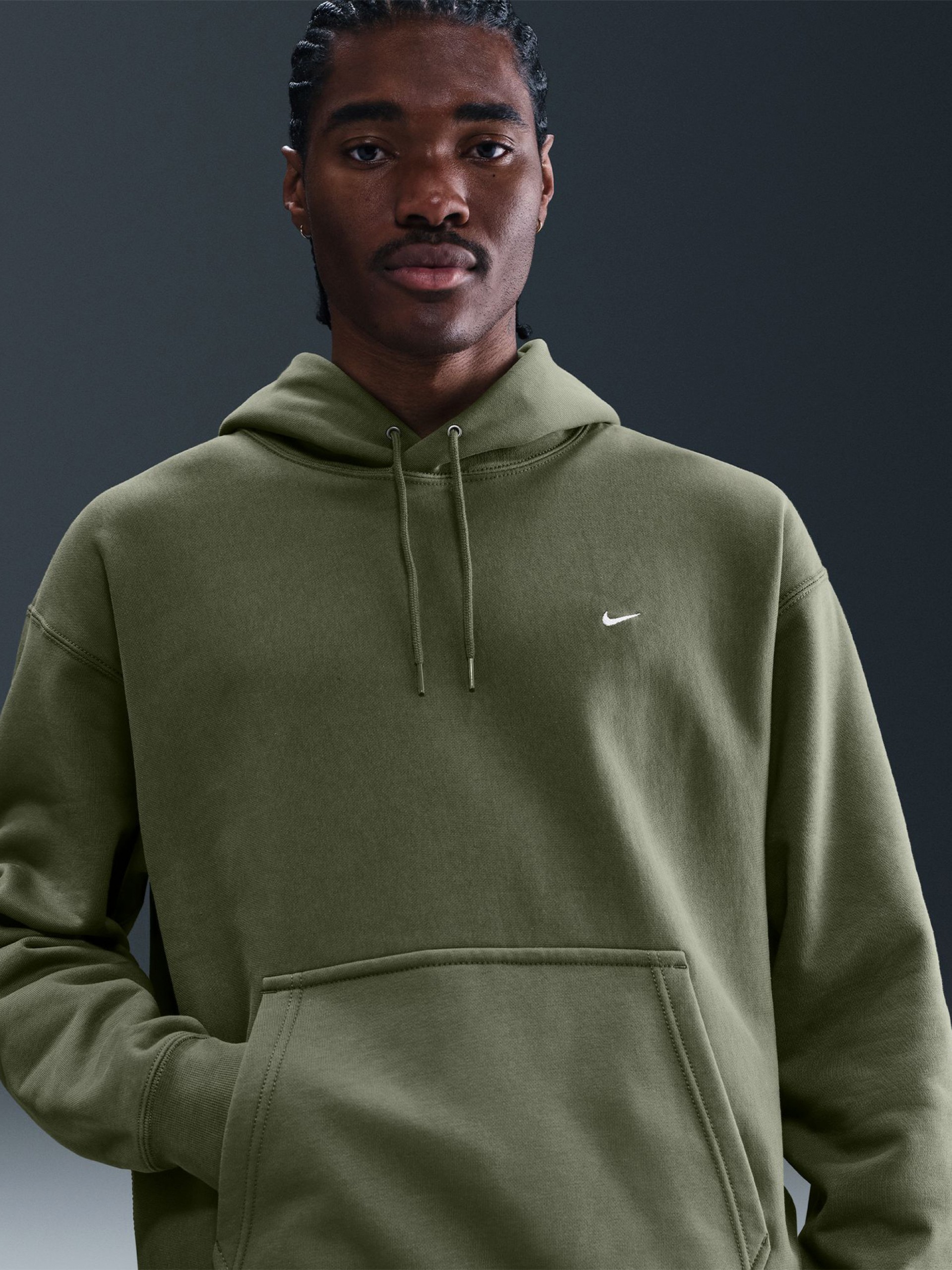 Sudadera con Capucha Nike Solo Swoosh Verde Para Hombre