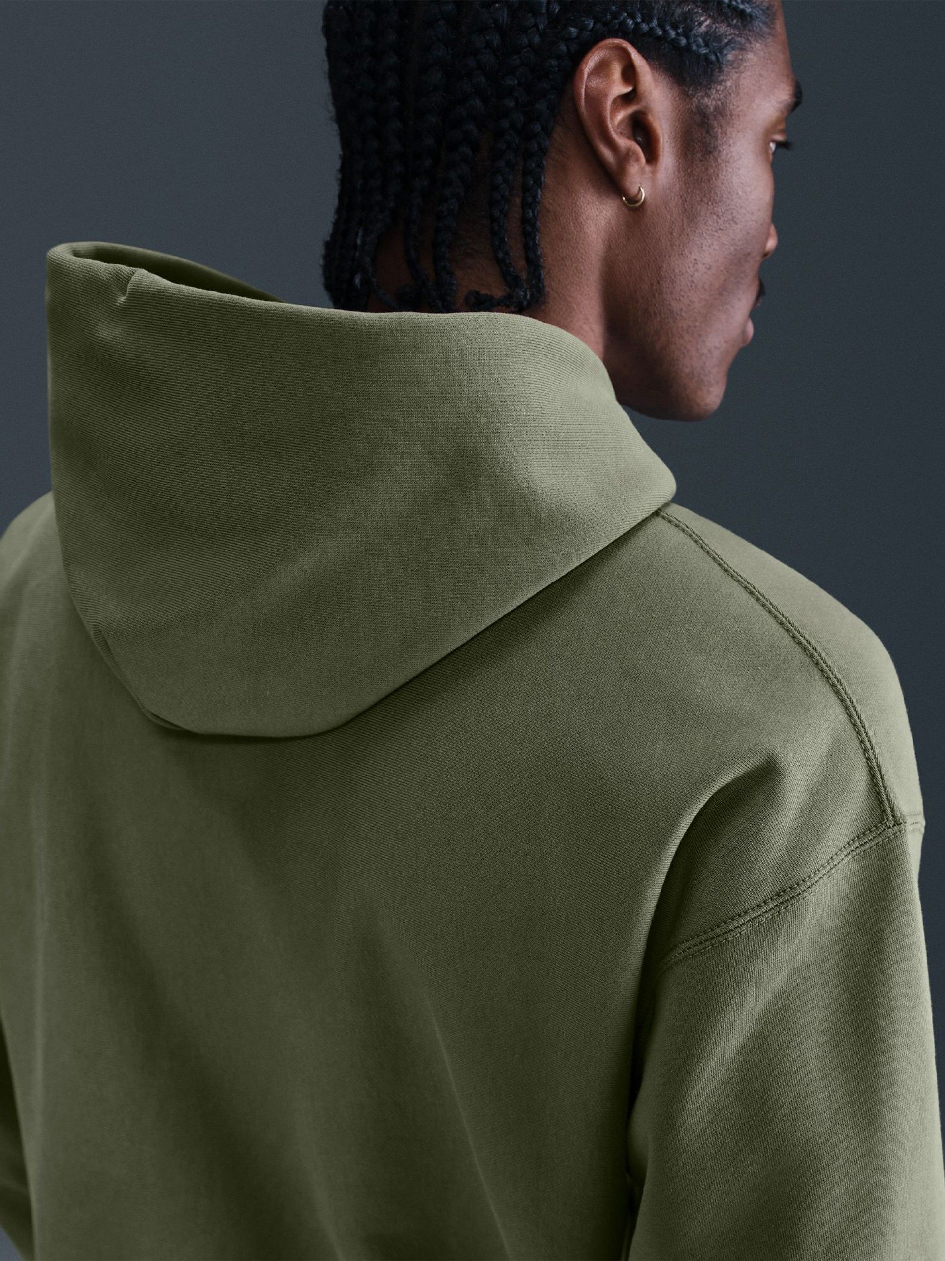 Sudadera con Capucha Nike Solo Swoosh Verde Para Hombre