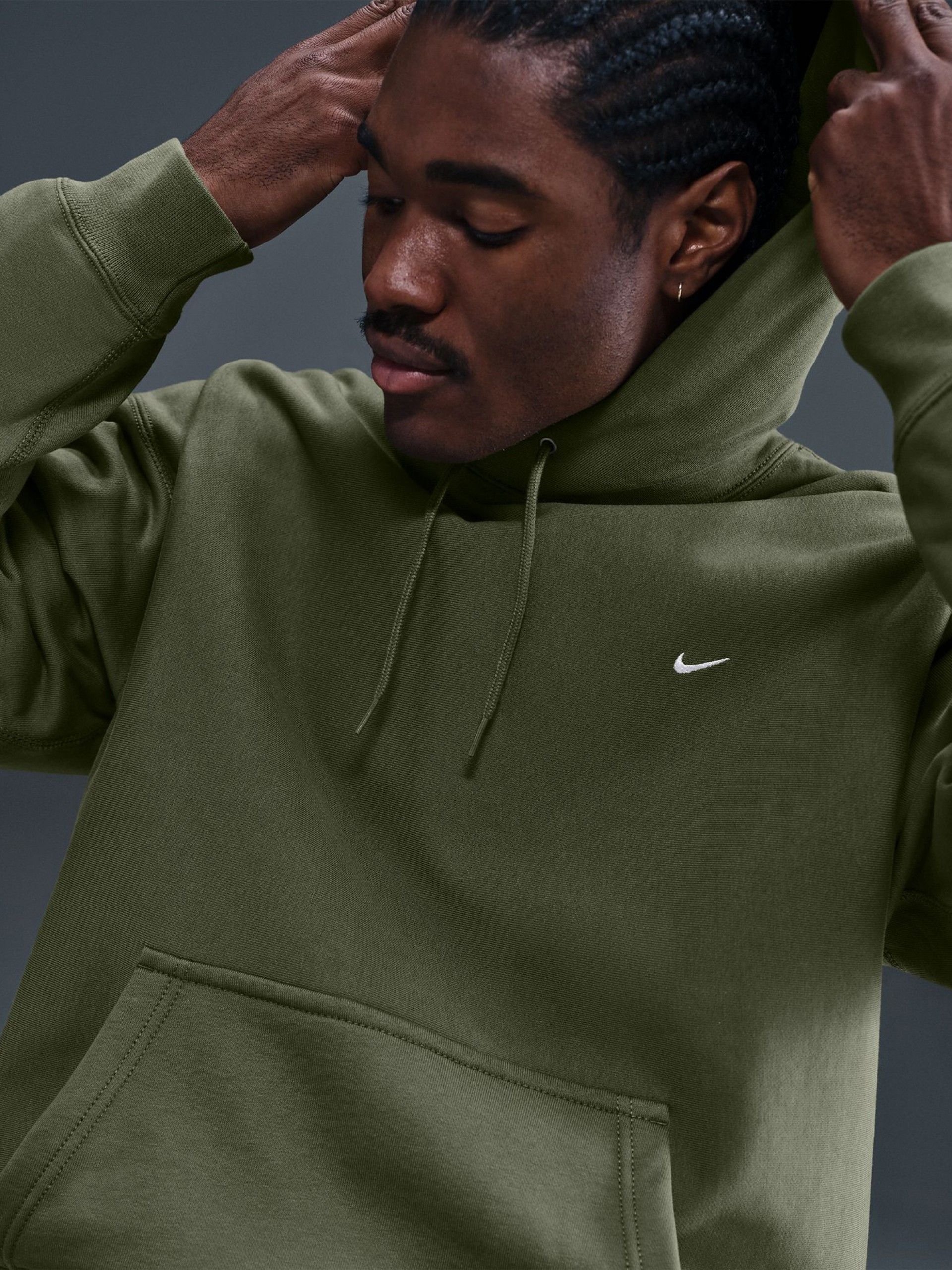 Sudadera con Capucha Nike Solo Swoosh Verde Para Hombre