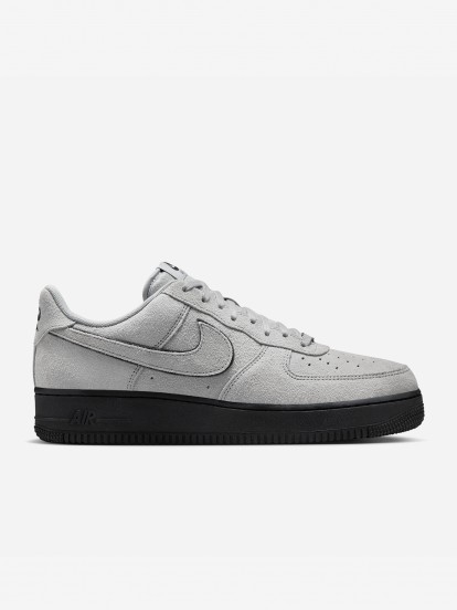 Nike Air Force 1 07 LV8 Grey Suede Sneakers For Men