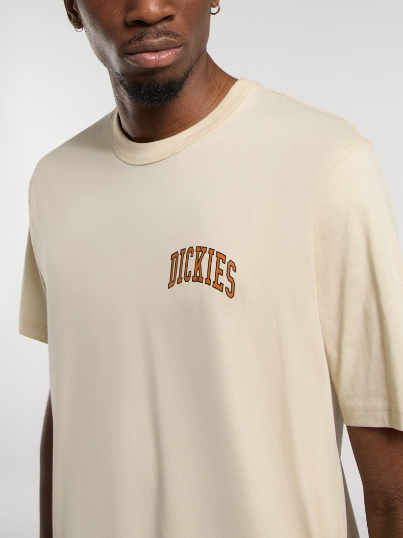 T-shirt Dickies Aitkin Chest Bege