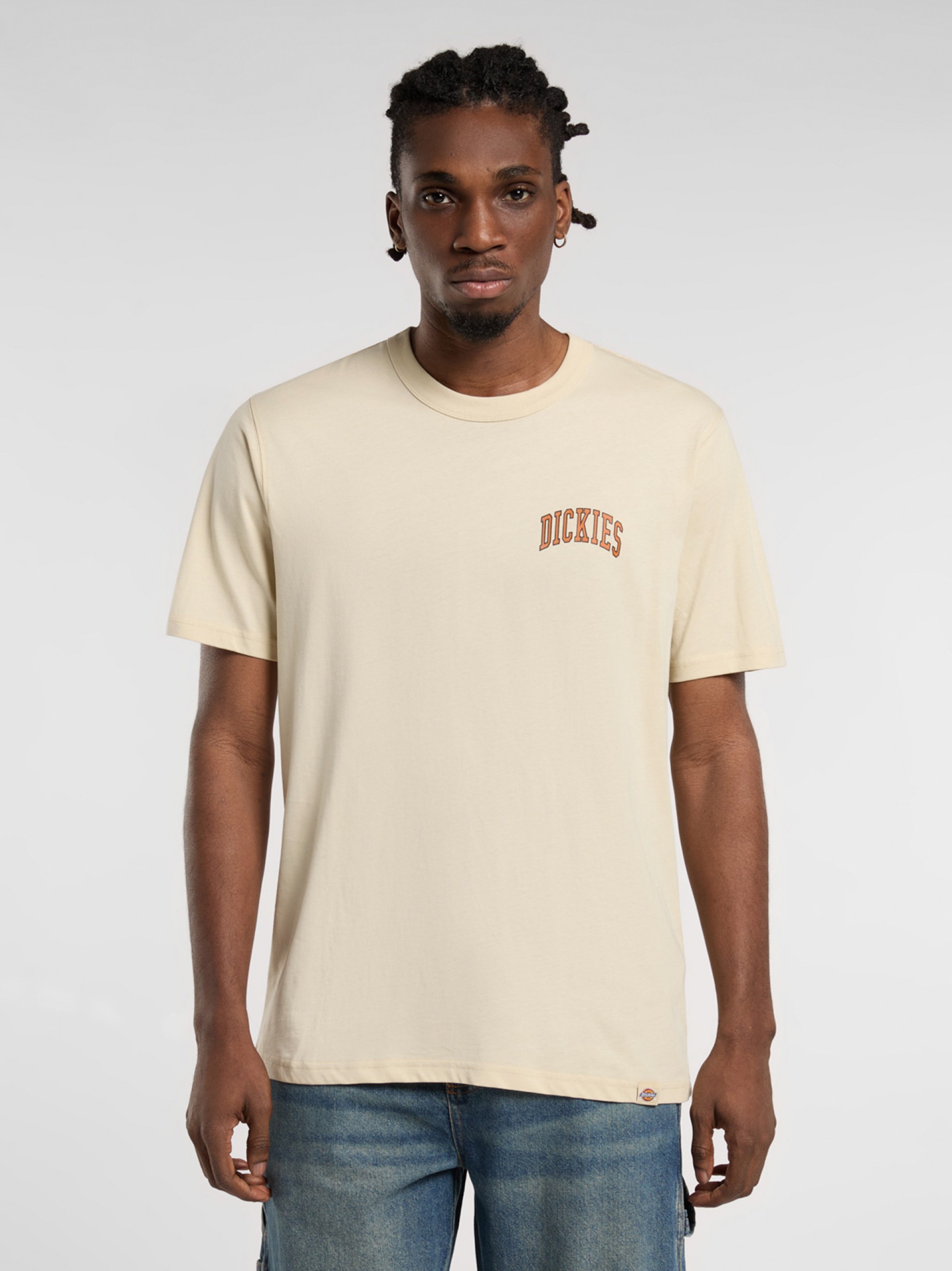 T-shirt Dickies Aitkin Chest Bege
