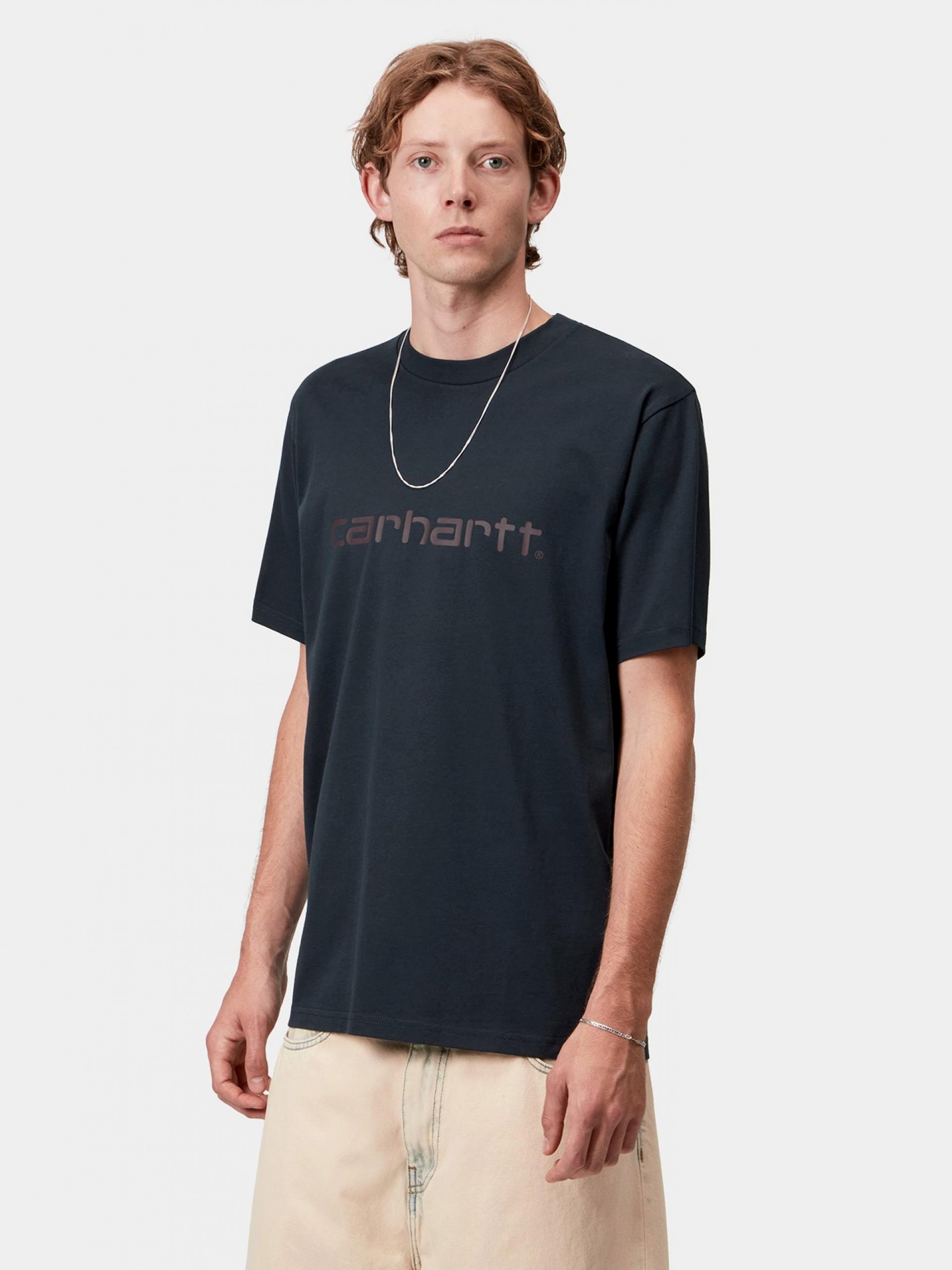 T-shirt Carhartt WIP Script Azul
