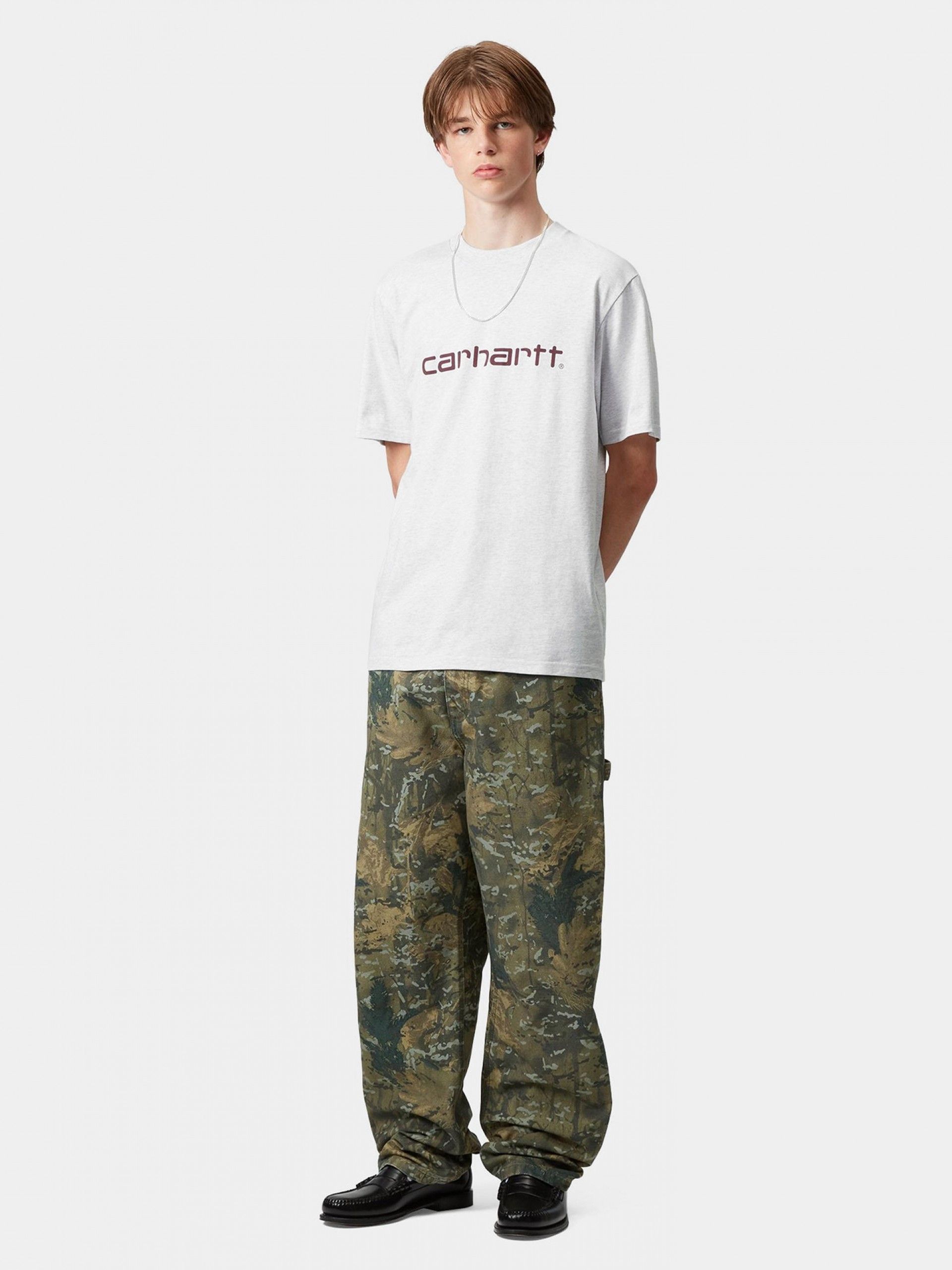 T-shirt Carhartt WIP Script Cinzenta