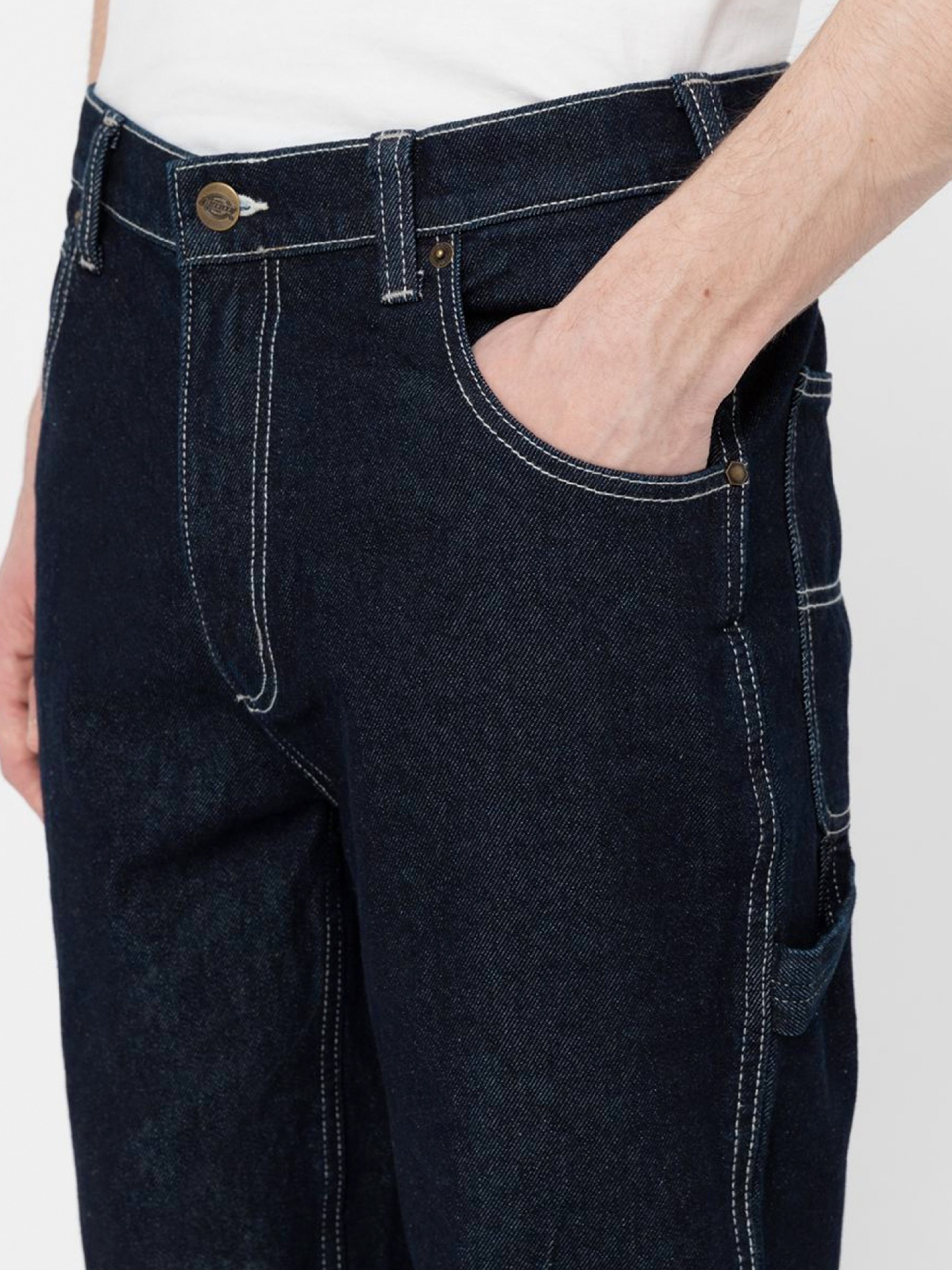 Calças de Ganga Dickies Garyville Denim Azuis