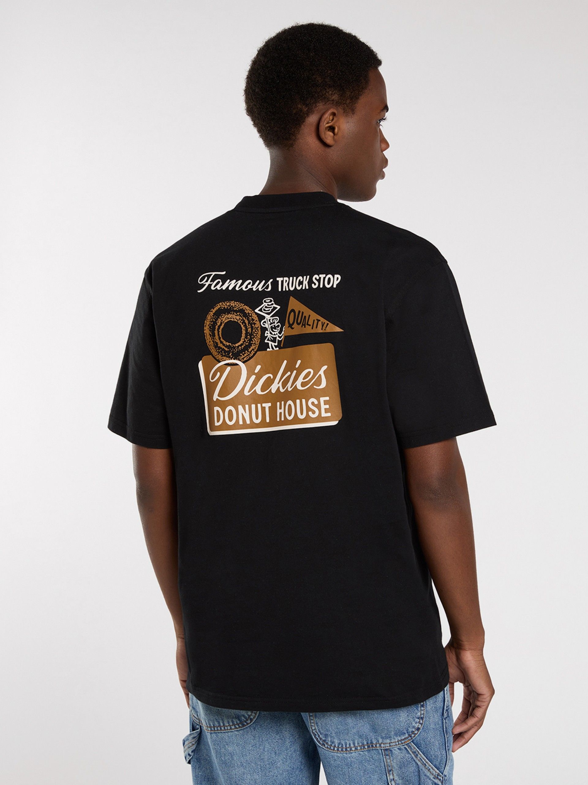 T-shirt Dickies Donut House Preta