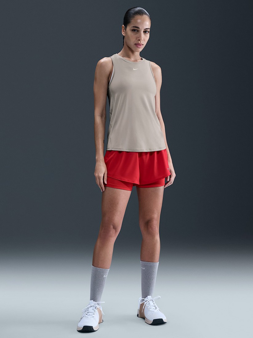 Camisola de Alas de Treino Nike One Classic Dri-FIT Cinzenta Para Mulher