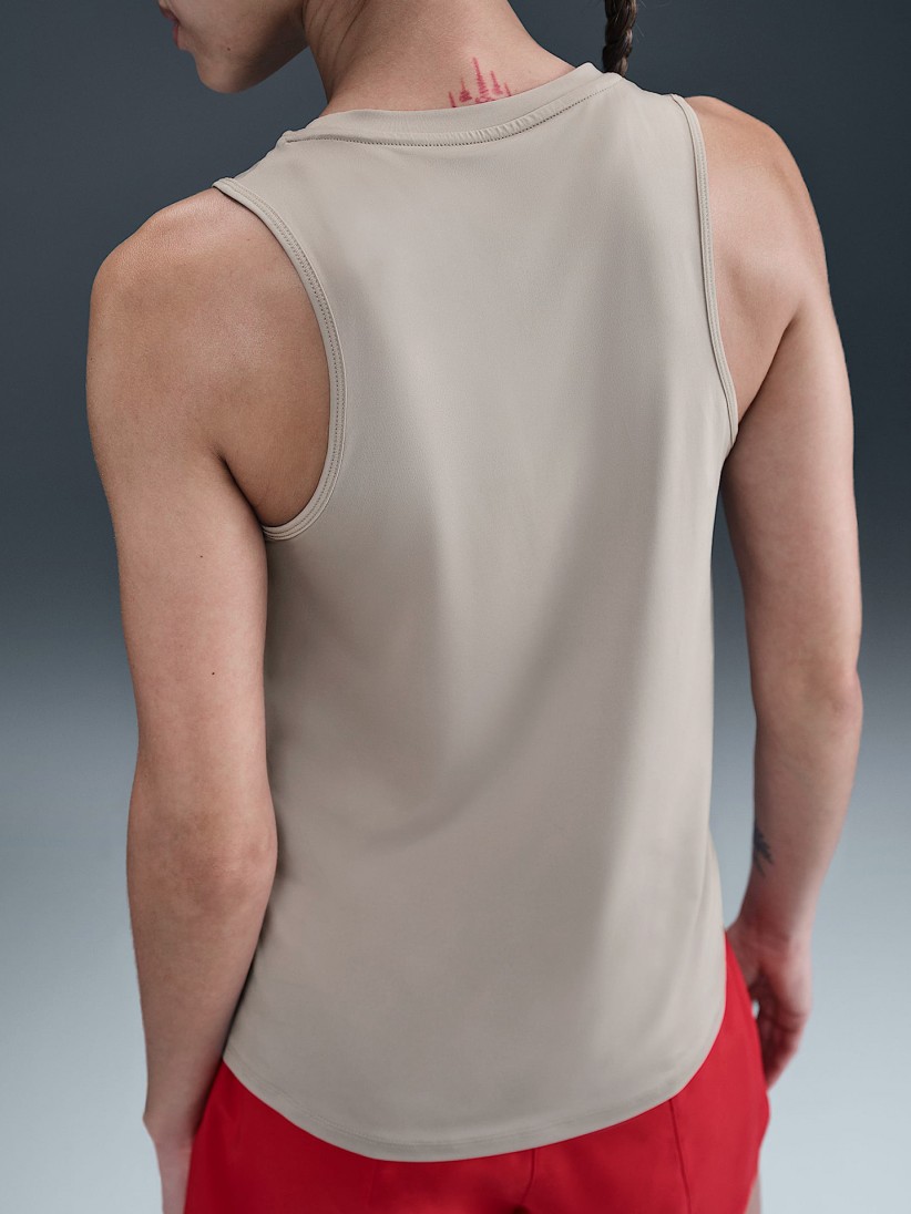 Camisola de Alas de Treino Nike One Classic Dri-FIT Cinzenta Para Mulher