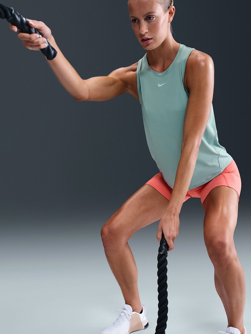 Camisola de Alas de Treino Nike One Classic Dri-FIT Azul Para Mulher