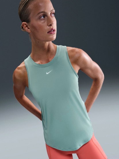 Camiseta de Tirantes de Entrenamiento Nike One Classic Dri-FIT Azul Para Mujer