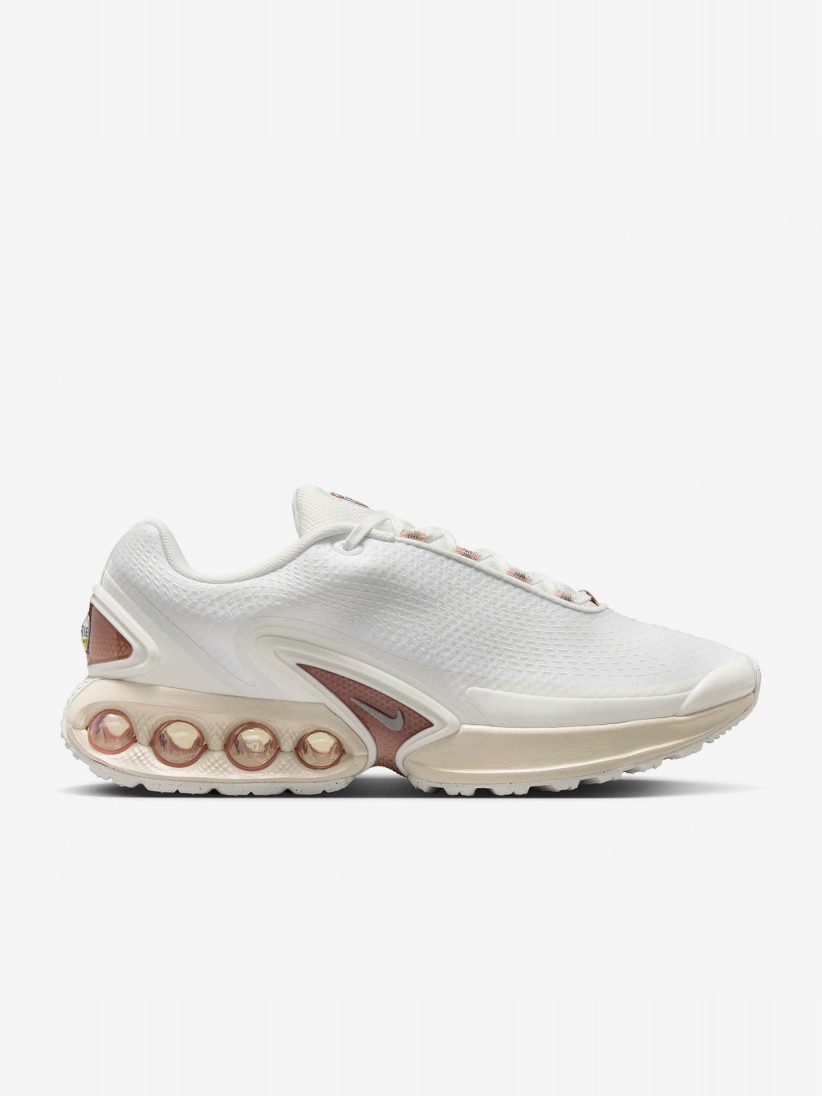 Sapatilhas Nike Air Max DN Tech Brancas e Rosa Para Mulher