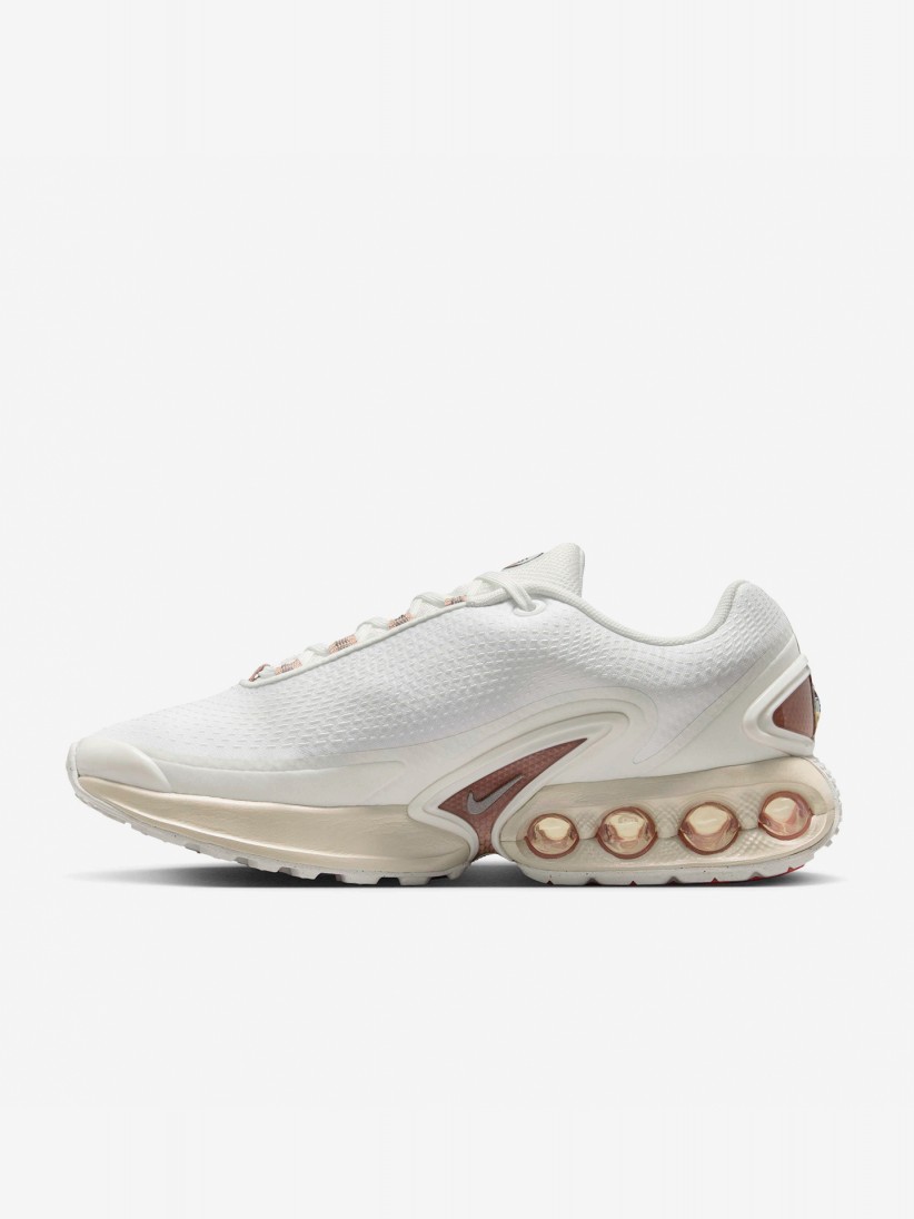 Sapatilhas Nike Air Max DN Tech Brancas e Rosa Para Mulher
