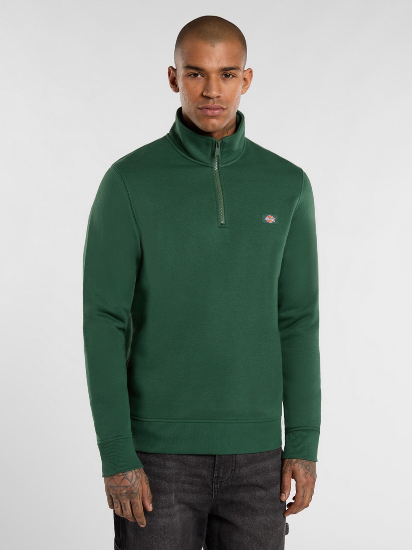 Dickies Oakport Green Zip Sweater