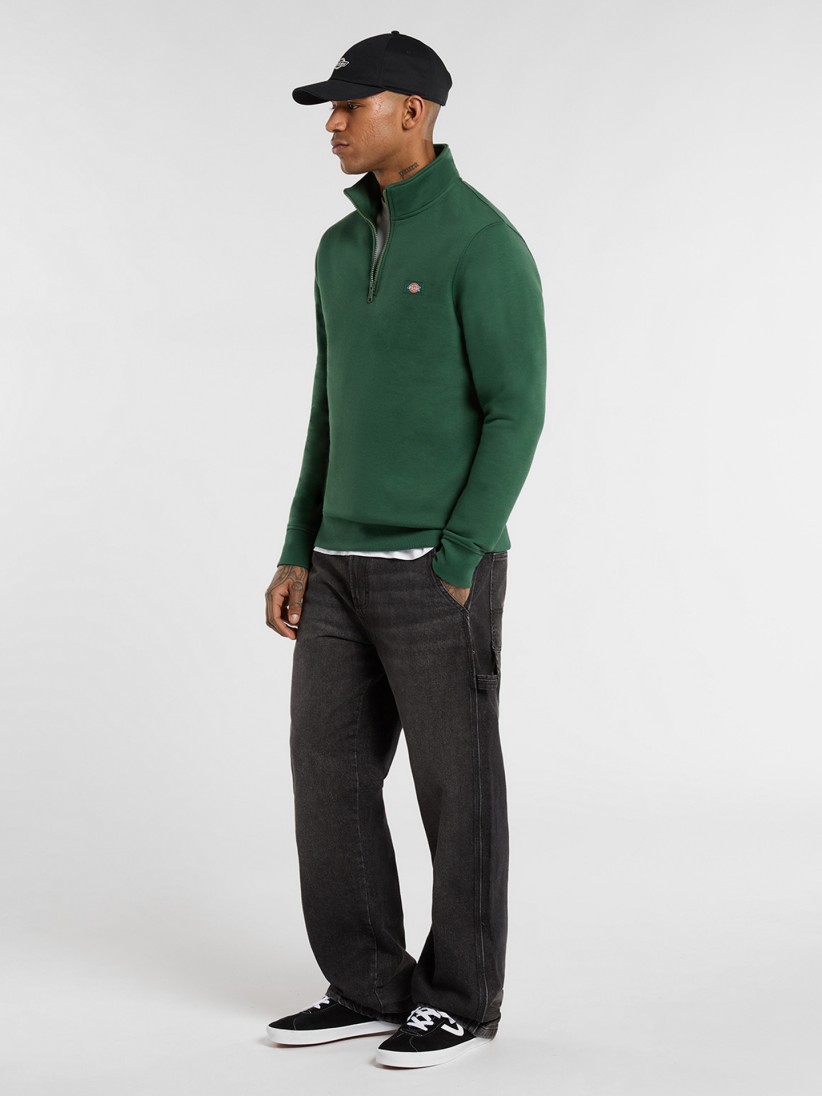 Dickies Oakport Green Zip Sweater