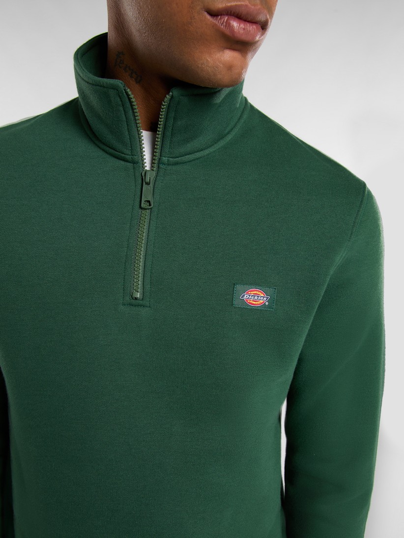 Dickies Oakport Green Zip Sweater