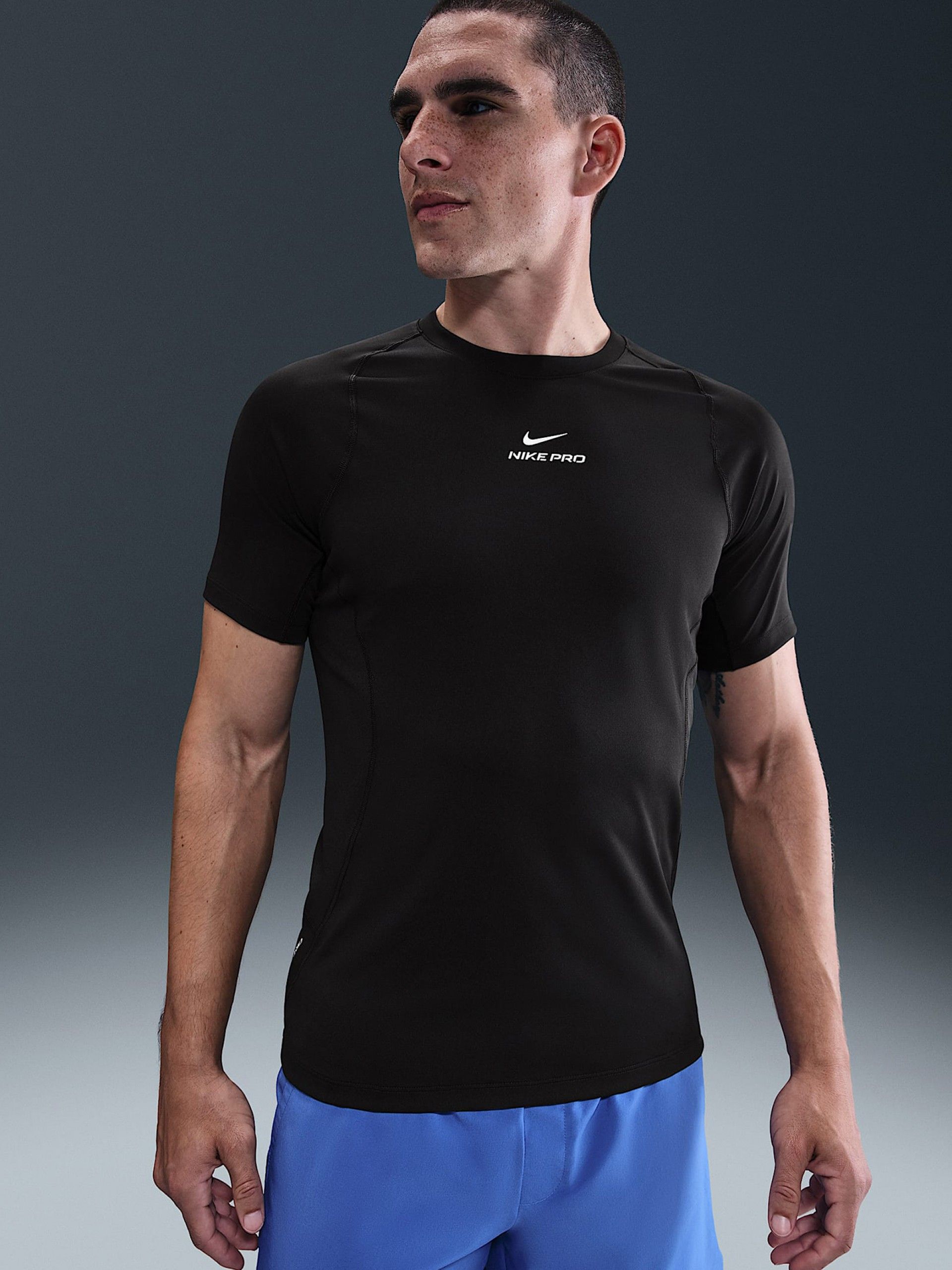 Camiseta de Entrenamiento Nike Pro Dri-FIT Negra Para Hombre