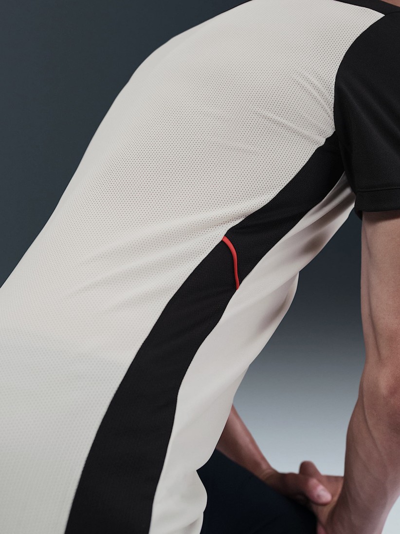 Nike Academy Dri-FIT White and Black Football T-shirt For Men