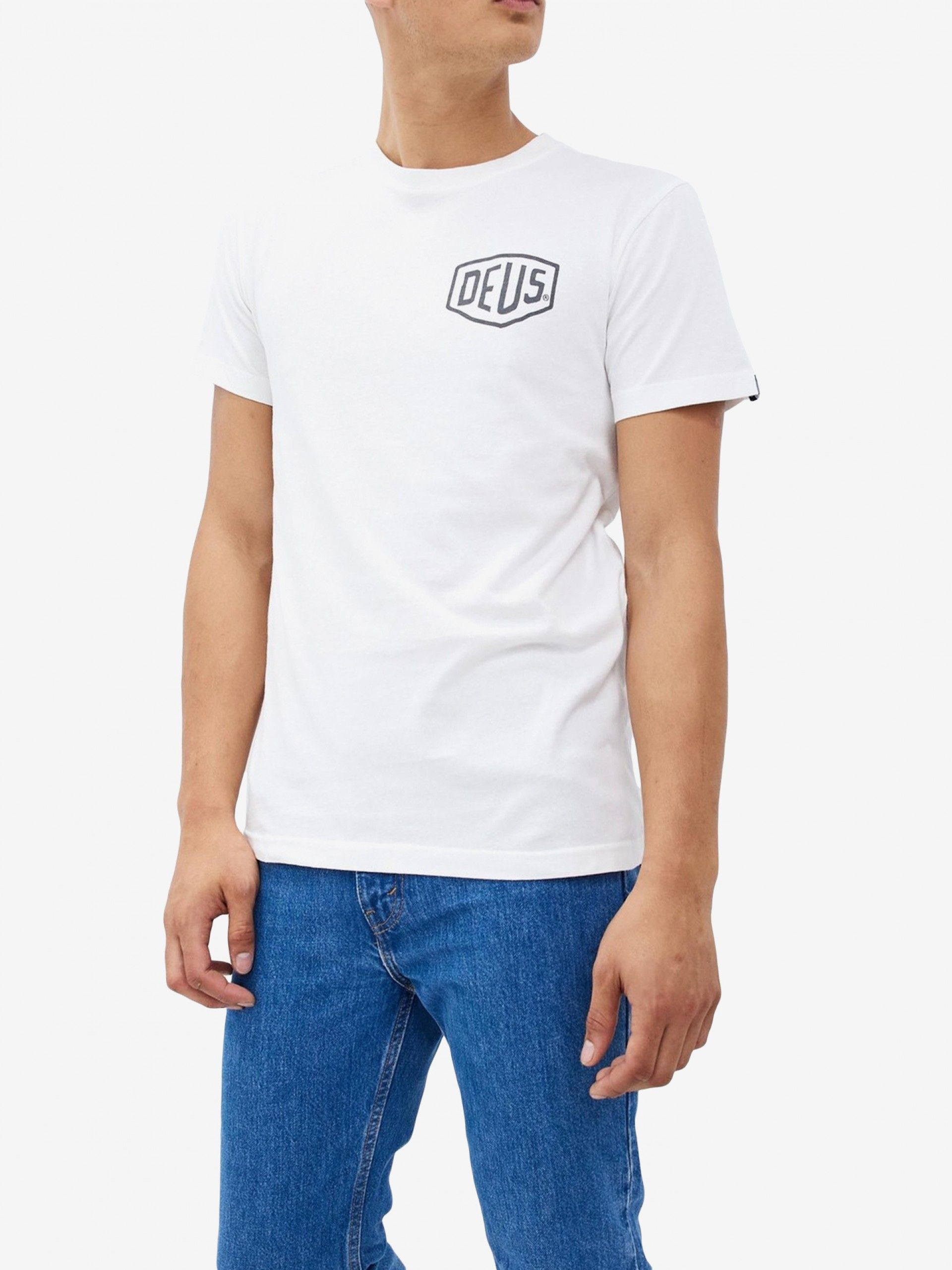 Camiseta Deus Ex Machina Biarritz Address Blanca