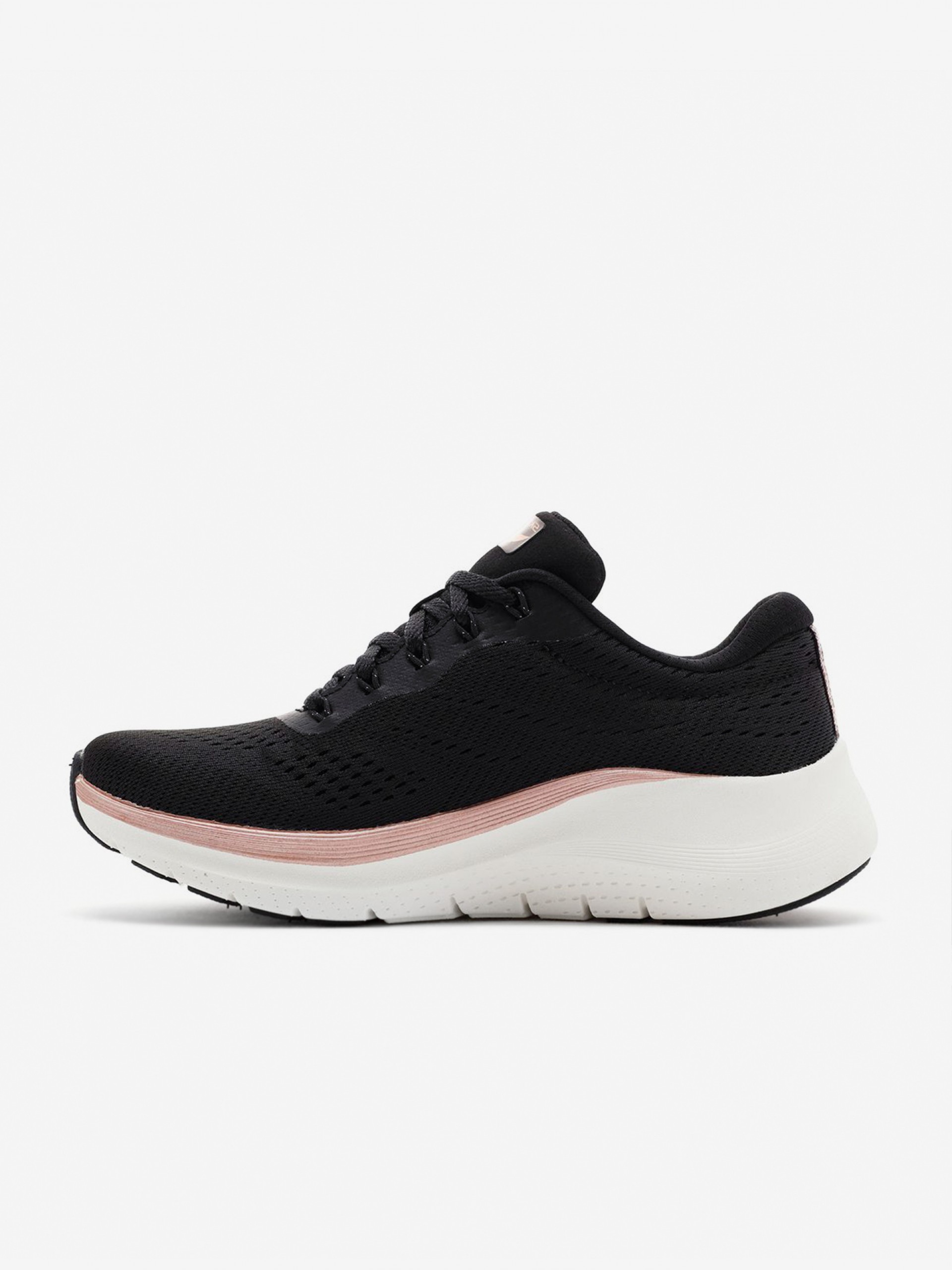 Skechers Arch Fit 2.0 - Glow The Distance Black and Rose Gold Sneakers