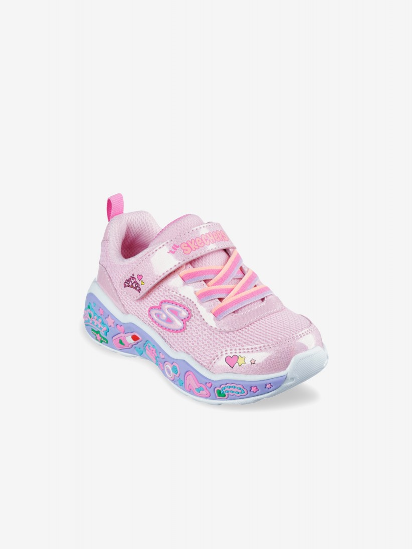 Sapatilhas Skechers Play Scene - Fun Squad Toddler Rosa