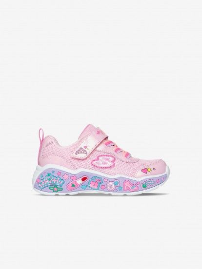 Skechers Play Scene - Fun Squad Toddler Pink Sneakers