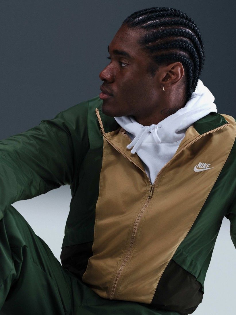 Chándal Nike Club Woven Verde y Beige Para Hombre Chándal Nike Club Woven Verde y Beige Para Hombre