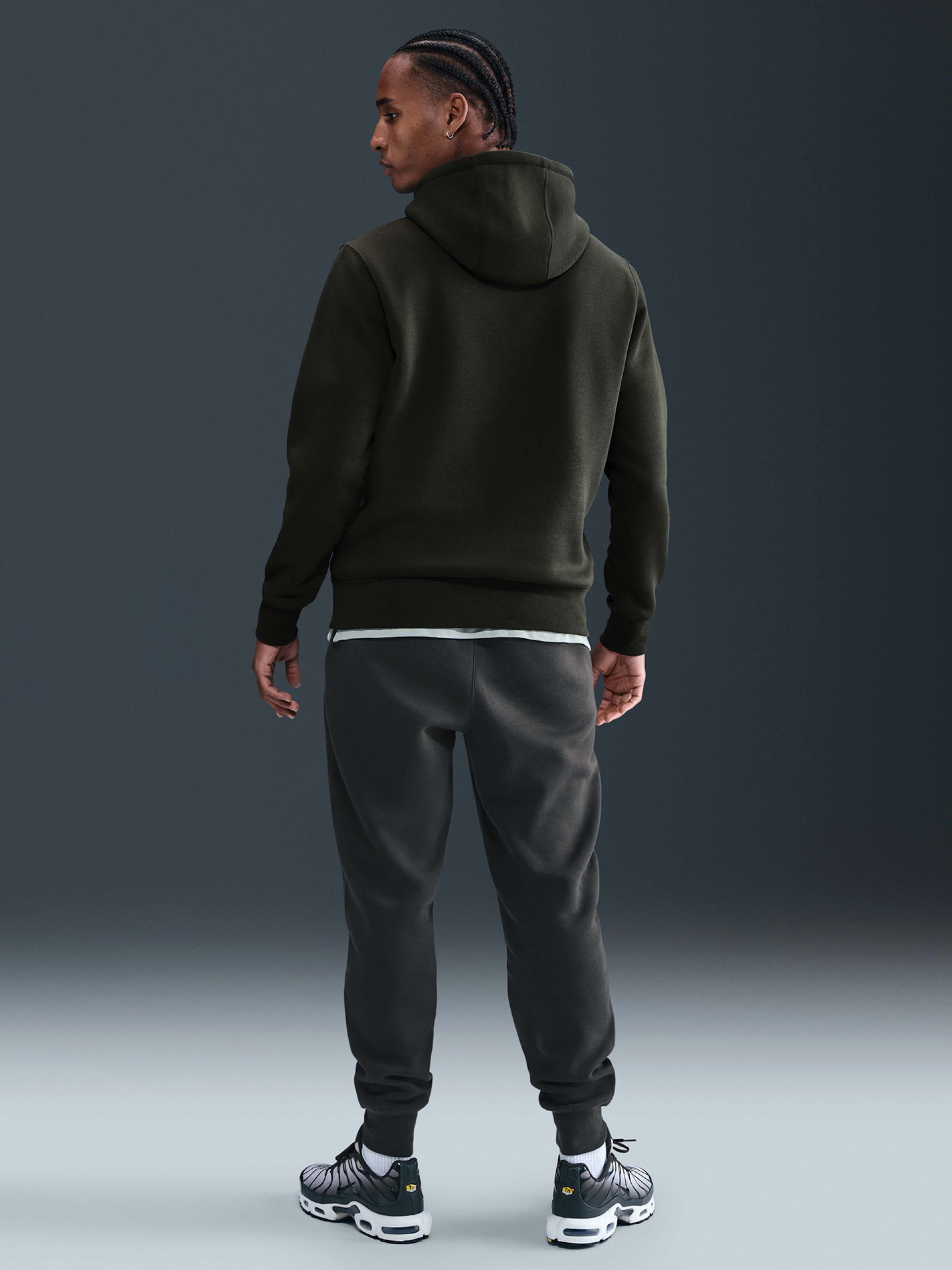 Nike Club Fleece Green Hoodie For Men