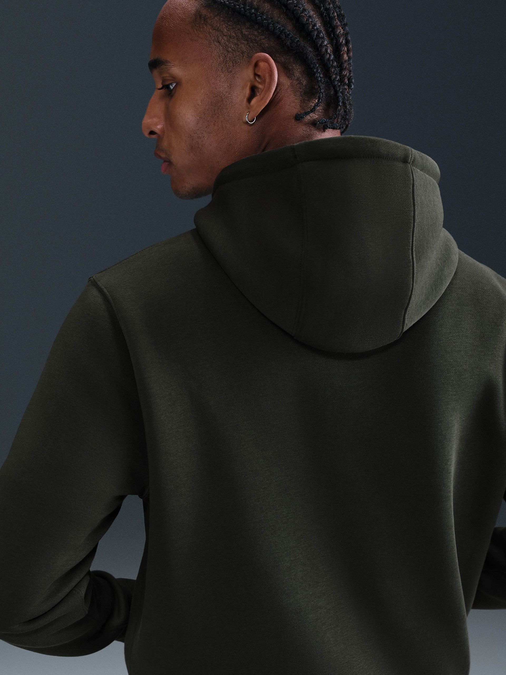 Camisola com Capuz Nike Club Fleece Verde Para Homem