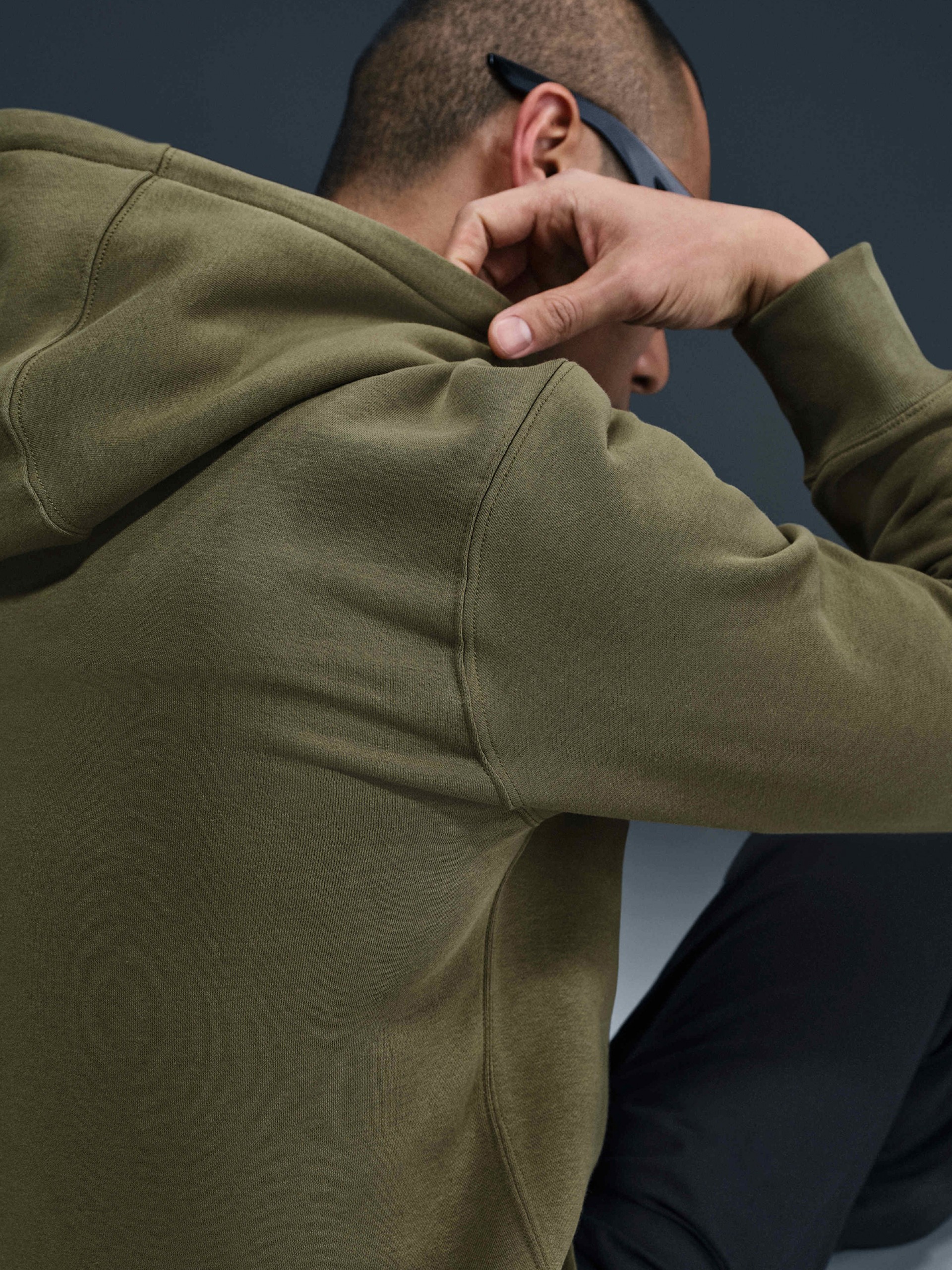 Camisola com Capuz Nike Club Fleece Verde Para Homem