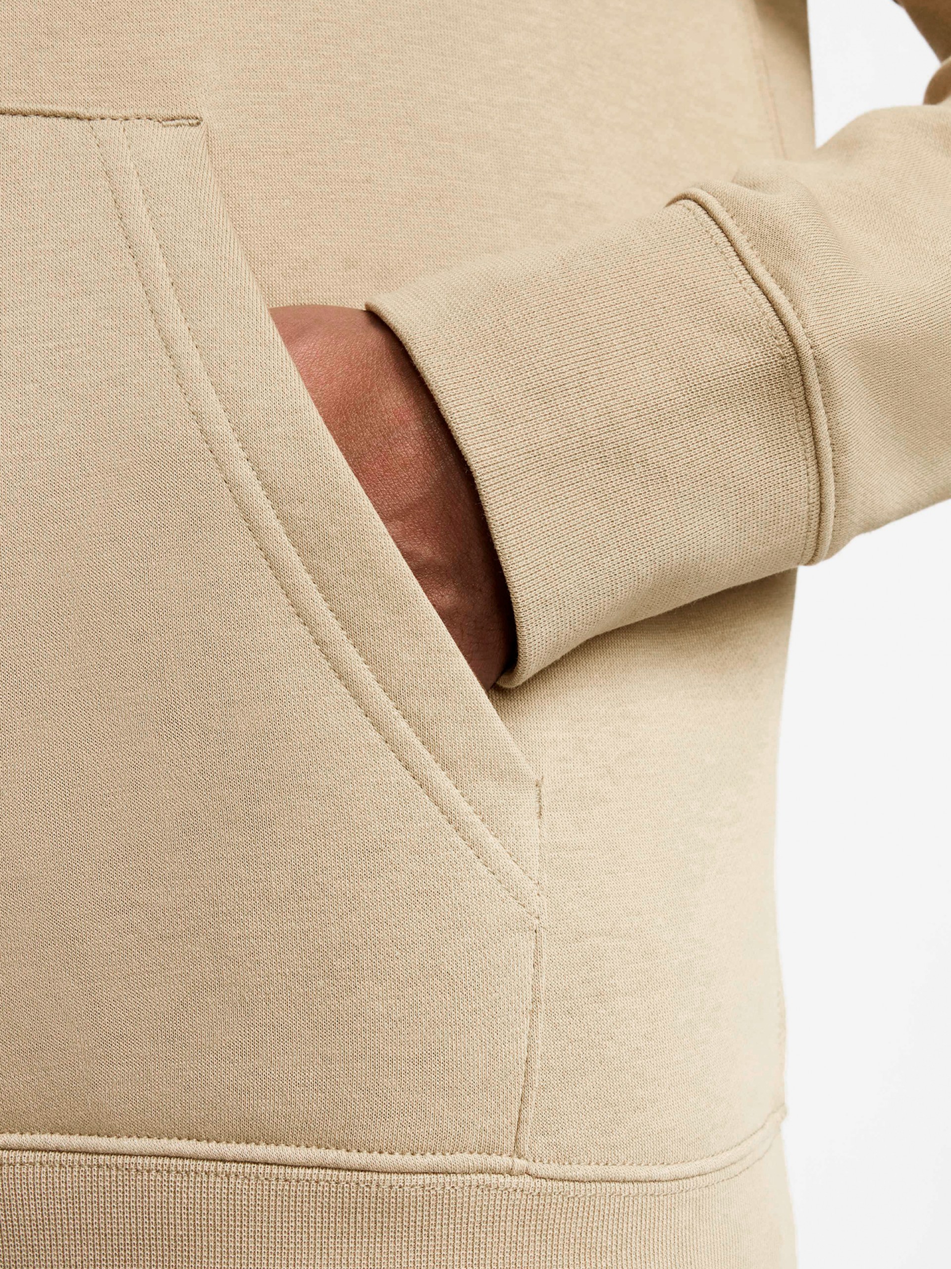 Nike Club Fleece Beige Hoodie For Men