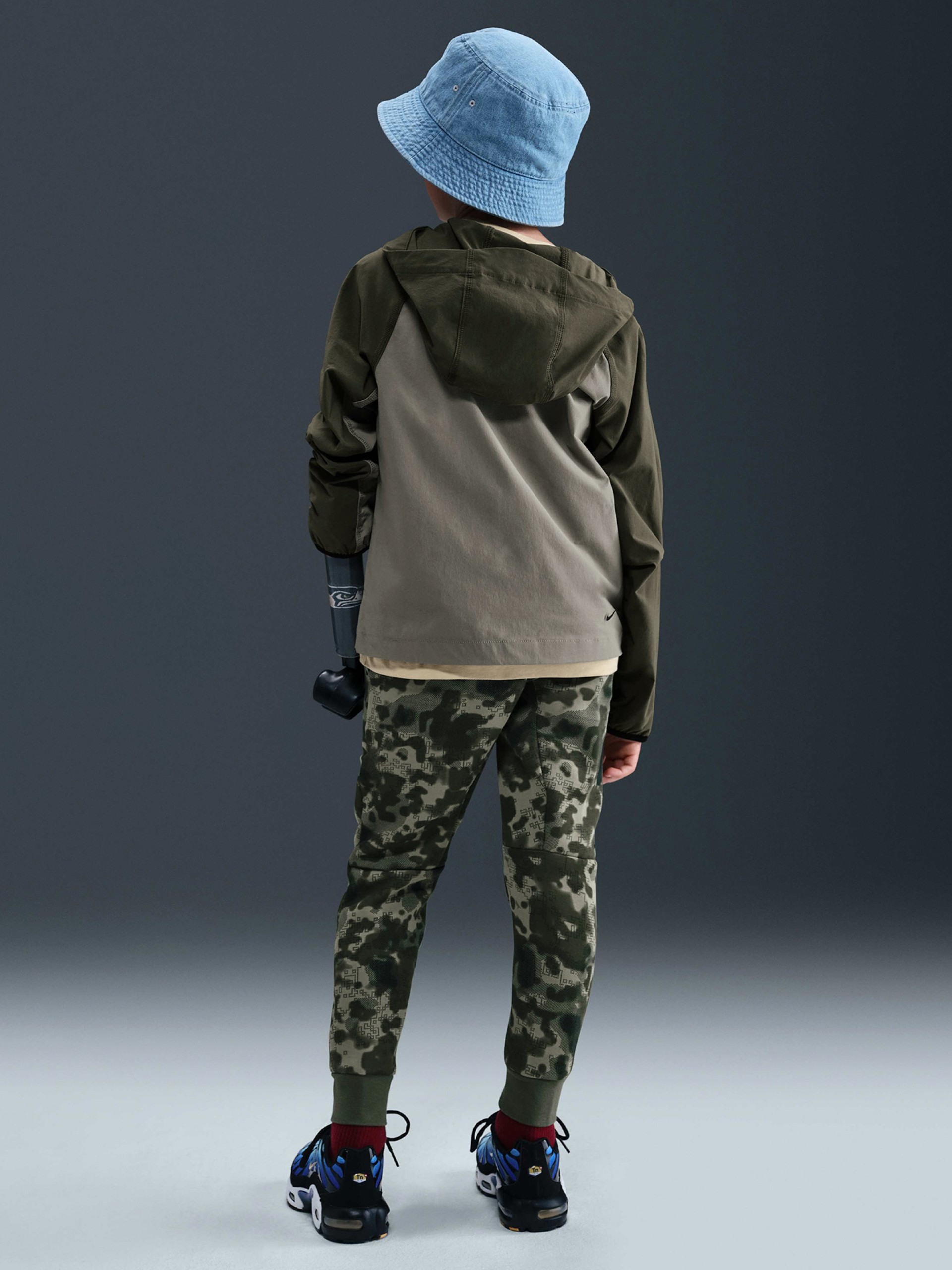 Chaqueta con Capucha Nike Tech Júnior Verde