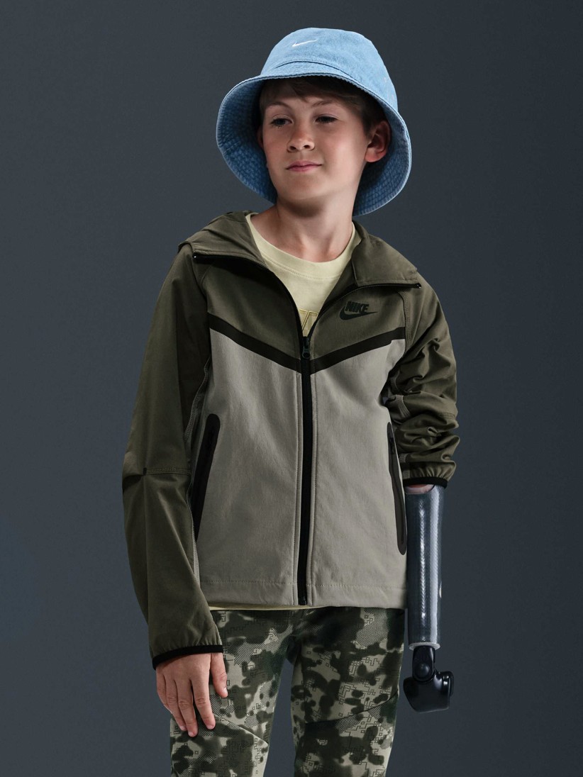 Casaco com Capuz Nike Tech Jnior Verde