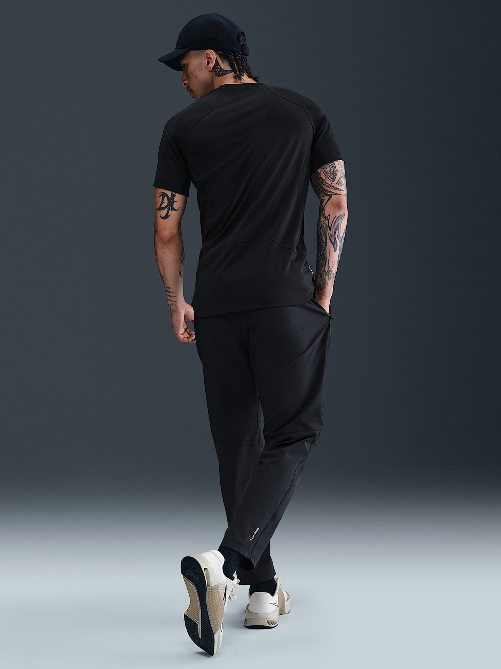 Nike Pro Dri-FIT Black Training Trousers For Men