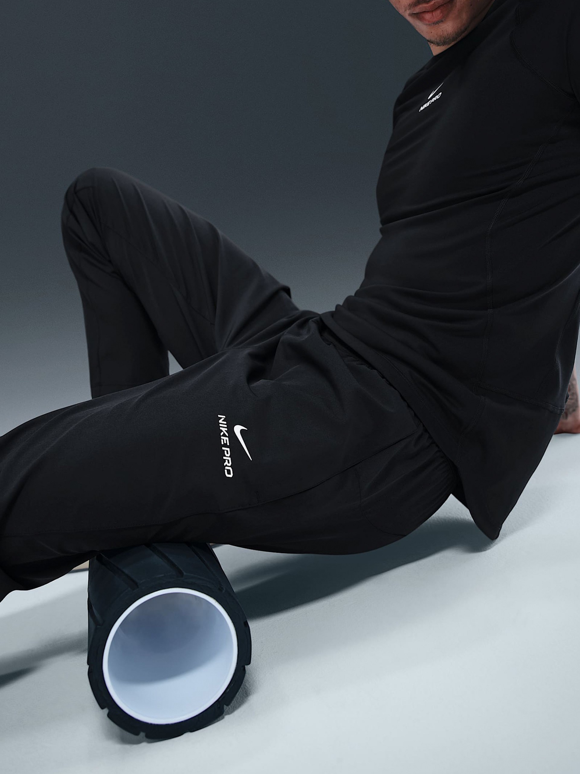 Nike Pro Dri-FIT Black Training Trousers For Men
