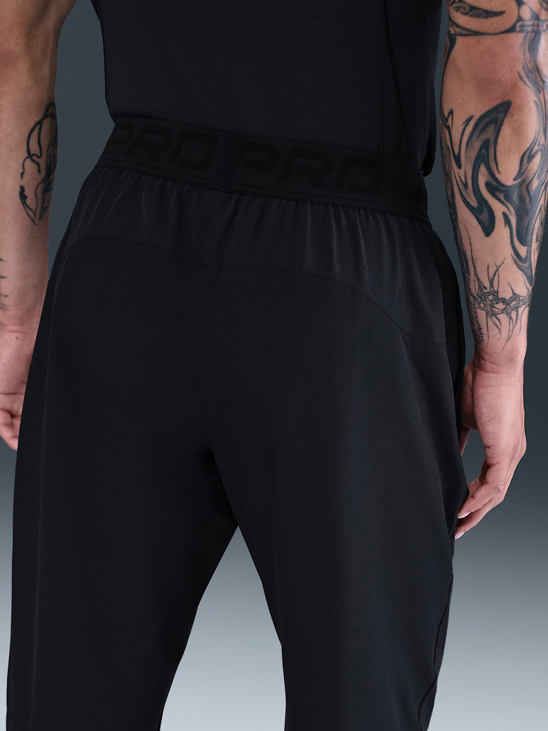 Nike Pro Dri-FIT Black Training Trousers For Men