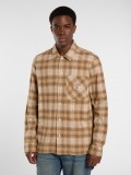 Dickies Forest Chequered Pattern Camel Shirt