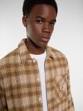 Dickies Forest Chequered Pattern Camel Shirt