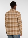 Dickies Forest Chequered Pattern Camel Shirt